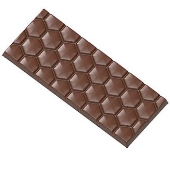 Chocolate World 68.5 g Honeycomb Tablet Polycarbonate Chocolate Mould